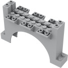 LEGO Mittleres Steingrau Bogen 2 x 12 x 6 Mauer mit Slopes (30272)