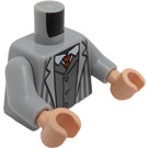 LEGO Medium Steengrijs Arthur Weasley Minifig Torso (973 / 76382)