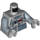 LEGO Medium Stone Gray AT-AT Driver with Sand Blue Legs (Angry) Minifig Torso (973 / 76382)