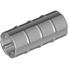 LEGO Medium Stone Gray Axle Connector (Ridged with 'x' Hole) (6538)