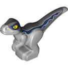 LEGO Medium Stone Gray Baby Raptor with Blue Line (37829 / 65436)