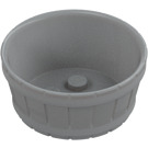 LEGO Medium Stone Gray Barrel 4.5 x 4.5 with Axle Hole (64951)