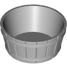 LEGO Medium Stone Gray Barrel 4.5 x 4.5 without Axle Hole (4424)