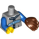 LEGO Medium steengrijs Baseball Fielder Torso (973 / 12896)