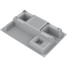 LEGO Medium Stone Gray Baseplate 32 x 48 Raised with Level Front (51542)