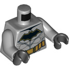 LEGO Gris piedra medio Batman Torso con Gold Correa y Negro logo con Gold Outline (973 / 76382)