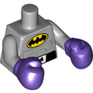 LEGO Medium Stone Gray Batman with Boxing Gloves Minifig Torso (973 / 97149)