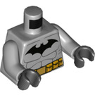 LEGO Medium Stone Gray Batman with Gray Suit and Gold Belt with Black Boots Minifig Torso (973 / 76382)