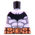 LEGO Medium Stone Gray Batman with Gray Suit Torso without Arms (973)