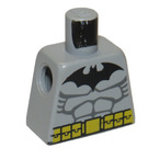 LEGO Medium stengrå Batman med Medium Stone Grå Dragt og Sort Maske Torso uden arme (973)