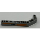 LEGO Medium Stone Gray Beam 3 x 3.8 x 7 Bent 45 Double with '7699' Left Sticker (32009)