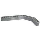 LEGO Medium Stone Gray Beam 3 x 3.8 x 7 Bent 45 Double with Silver Tread Plate and 6 Rivets Pattern Sticker (32009 / 32009pb022)