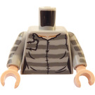 LEGO Medium Stone Gray Bellatrix Lestrange Minifig Torso (973)