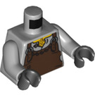 LEGO Mittleres Steingrau Blacksmith Torso mit Brown Leather Apron (973 / 76382)