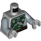 LEGO Medium stengrå Boba Fett med Mørkebrun Pauldron Minifig Torso (973 / 76382)