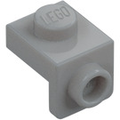 LEGO Medium stengrå Beslag 1 x 1 med 1 x 1 Plade ned (36841)