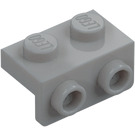 LEGO Medium Stone Gray Bracket 1 x 2 - 1 x 2 (99781)