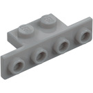 LEGO Keskitumma kivenharmaa Uloke 1 x 2 - 1 x 4 pyöristetyillä kulmilla (2436 / 10201)