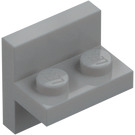 LEGO Gris piedra medio Soporte 1 x 2 con Vertical Plana 2 x 2 (41682)