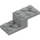 LEGO Mittleres Steingrau Halterung 2 x 5 x 1.3 mit Löcher (11215 / 79180)