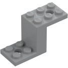 LEGO Mittleres Steingrau Halterung 2 x 5 x 2.3 und Noppenhalter innen (28964 / 76766)