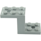 LEGO Gris Pierre Moyen Support 2 x 5 x 2.3 sans encoche pour tenon à l'intérieur (6087)