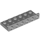 LEGO Medium Steengrijs Beugel 2 x 6 met 1 x 6 Omhoog (64570)