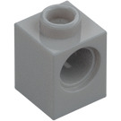 LEGO Medium Stone Gray Brick 1 x 1 with Hole (6541)