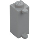 LEGO Grigio pietra medio Mattoncino 1 x 1 x 2 con Shutter Supporto (3581)