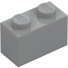 LEGO Medium Stone Gray Brick 1 x 2 with Bottom Tube (3004)