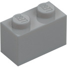 LEGO Medium Stengrå Kloss 1 x 2 med bottenrör (3004 / 93792)