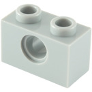 LEGO Medium Stone Gray Brick 1 x 2 with Hole (3700)