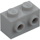 LEGO Medium Stone Gray Brick 1 x 2 with Studs on One Side (11211)