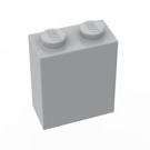 LEGO Mittleres Steingrau Backstein 1 x 2 x 2 ohne Innenachshalter oder Bolzenhalter