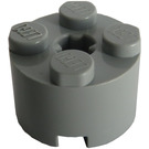 LEGO Gris pierre moyen Brique 2 x 2 Rond (3941 / 6143)