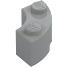 LEGO Medium Stone Gray Brick 2 x 2 Round Corner with Stud Notch and Reinforced Underside (85080)