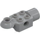 LEGO Medium Stone Gray Brick 2 x 2 with Horizontal Rotation Joint and Socket (47452)