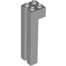 LEGO Medium Stone Gray Brick 2 x 2 x 6 with Groove (6056)