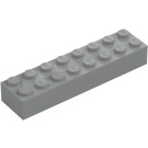 LEGO Střední kamenná šedá Kostka 2 x 8 (3007 / 93888)