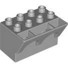 LEGO Medium Stone Gray Brick 4 x 3 x 3 Wry Inverted (51732)