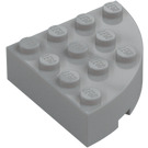 LEGO Medium Stone Gray Brick 4 x 4 Round Corner (2577)