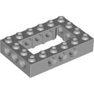 LEGO Mittleres Steingrau Backstein 4 x 6 mit Open Center 2 x 4 (32531 / 40344)