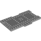 LEGO Medium Stone Gray Brick 8 x 16 with 1 x 4 Sections for Inter-locking (18922)