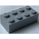LEGO Medium Steengrijs Steen Magneet - 2 x 4 (30160)