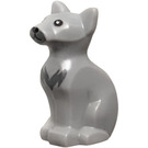 LEGO Medium Stone Gray Cat - Sitting with Gray Muzzle and Fur (8037)