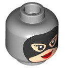 LEGO Gris pierre moyen Catwoman Minifigure Diriger (Goujon de sécurité) (3274 / 106214)