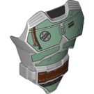 LEGO Medium steengrijs Chest met Vest en Riem met Boba Fett Decoratie (21561 / 36046)