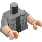 LEGO Medium Stone Gray Chief Martin Brody Minifig Torso (973 / 78568)