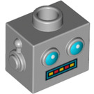 LEGO Medium Stone Gray Clockwork Robot Head (99597)