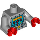 LEGO Střední kamenná šedá Clockwork Robot Trup (973 / 88585)